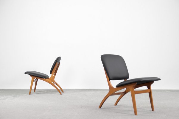 Mid-Century Modern Vintage Swedish Jylland Chairs from Jio Möbler, 1953, Set of 2-ZAA-1014902