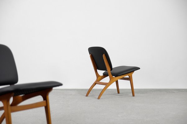 Mid-Century Modern Vintage Swedish Jylland Chairs from Jio Möbler, 1953, Set of 2-ZAA-1014902