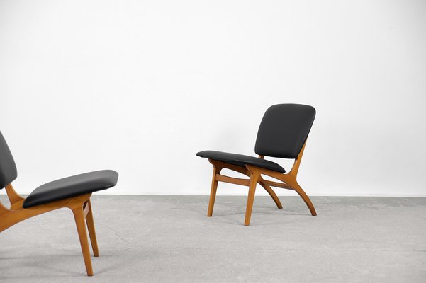 Mid-Century Modern Vintage Swedish Jylland Chairs from Jio Möbler, 1953, Set of 2-ZAA-1014902