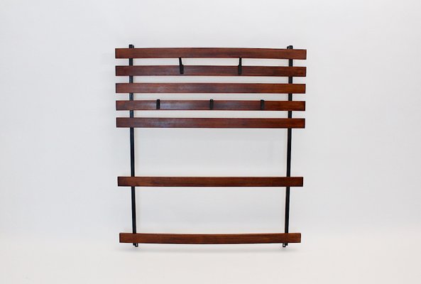 Mid-Century Modern Wall Coat Rack, Vienna, 1950s-NB-920106