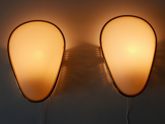 Mid-Century Modern Wall Lamps, Germany, 1950s, Set of 2-WPT-1772446