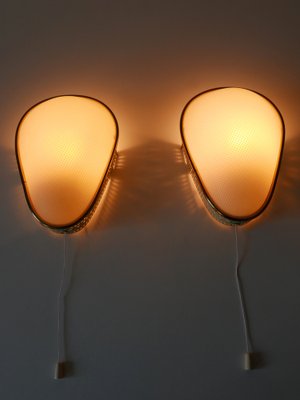 Mid-Century Modern Wall Lamps, Germany, 1950s, Set of 2-WPT-1772446