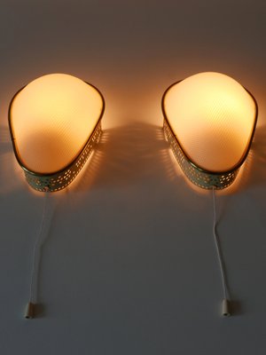 Mid-Century Modern Wall Lamps, Germany, 1950s, Set of 2-WPT-1772446