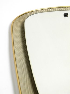 Mid-Century Modern Wall Mirror with Expanded Metal Frame, 1950s-RR-2043166