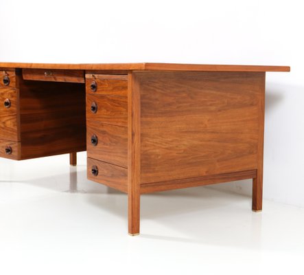 Mid-Century Modern Walnut Executive Desk by Edward Wormley for Dunbar, 1950s-MY-1192494