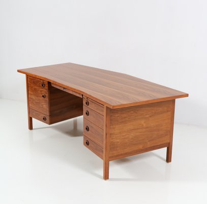 Mid-Century Modern Walnut Executive Desk by Edward Wormley for Dunbar, 1950s-MY-1192494