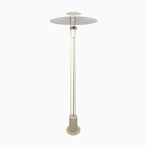 Mid-Century Modern White Steel Floor Lamp from Frandsen-RY-885217