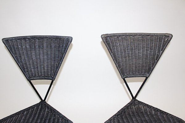 Mid-Century Modern Wicker Chairs from Sonett, Vienna, 1950s, Set of 2-NB-1328386