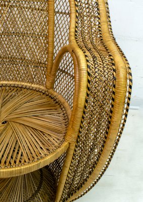 Mid-Century Modern Wicker Emanuelle Chairs from Kok Maison, 1970s, Set of 2-FER-742431