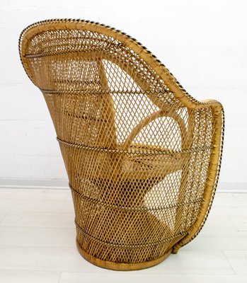 Mid-Century Modern Wicker Emanuelle Chairs from Kok Maison, 1970s, Set of 2-FER-742431