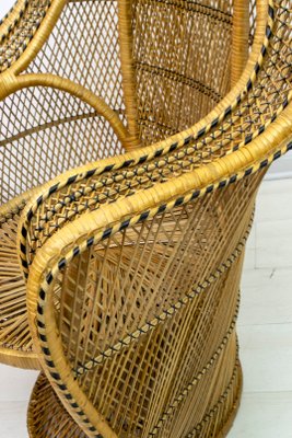 Mid-Century Modern Wicker Emanuelle Chairs from Kok Maison, 1970s, Set of 2-FER-742431