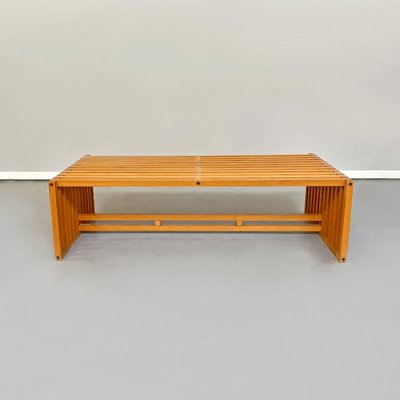 Mid-Century Modern Wood Ara Coffee Table by Vignelli for Driade, 1970s-GDD-1096542