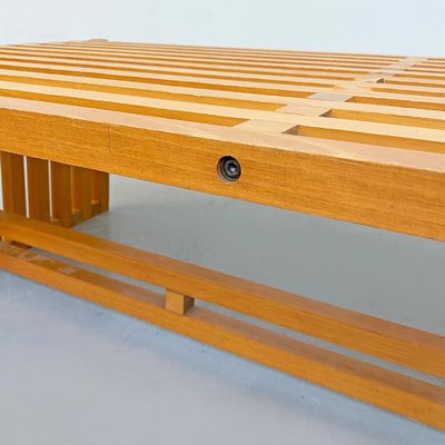 Mid-Century Modern Wood Ara Coffee Table by Vignelli for Driade, 1970s-GDD-1096542