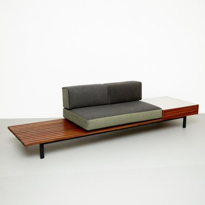 Mid-Century Modern Wood Bench by Charlotte Perriand for Cansado, 1958-WM-1232977