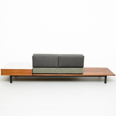 Mid-Century Modern Wood Bench by Charlotte Perriand for Cansado, 1958-WM-1232977