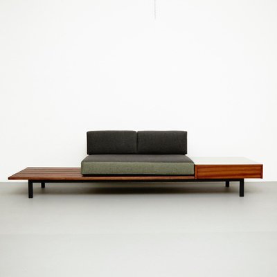 Mid-Century Modern Wood Bench by Charlotte Perriand for Cansado, 1958-WM-1232977