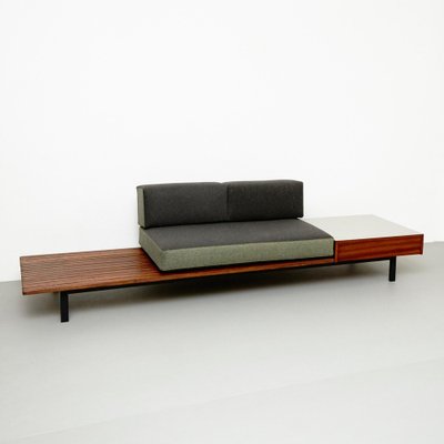 Mid-Century Modern Wood Bench by Charlotte Perriand for Cansado, 1958-WM-1232977