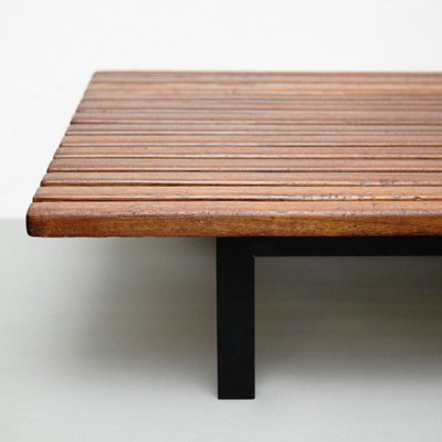 Mid-Century Modern Wood Bench by Charlotte Perriand for Cansado, 1958-WM-1232977