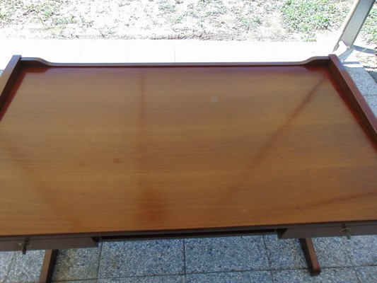 Mid-Century Modern Wood Desk, 1970s-GZF-943490