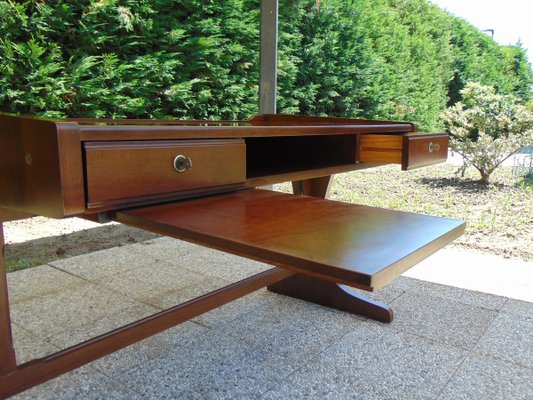 Mid-Century Modern Wood Desk, 1970s-GZF-943490