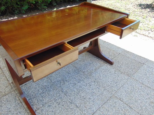 Mid-Century Modern Wood Desk, 1970s-GZF-943490