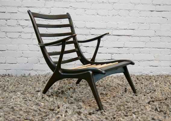 Mid-Century Modern Wood Scandinavian Chair, 1950s-QFD-981867