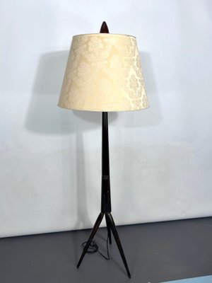 Mid-Century Modern Wood Tripod Floor Lamp, Italy, 1950s-OT-1395791