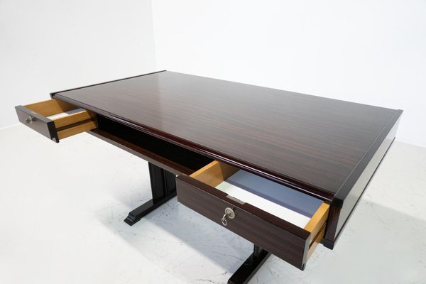 Mid-Century Modern Wooden Desk with Drawers, 1960s-FGA-1798529