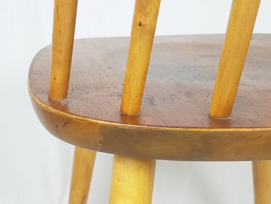 Mid-Century Modern Wooden Pinocchio Chair by Yngve Ekström for Stolab, 1960s-RD-2026822