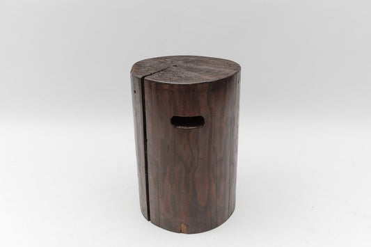 Mid-Century Modern Wooden Stool from the French Alps, 1950s