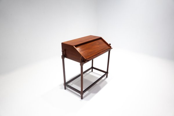 Mid-Century Modern Wooden Writing Desk by Fratelli Proserpio, Italy, 1960s-FGA-1168933