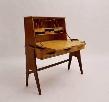 Mid-Century Modern Writing Desk in Wood, 1950s-NB-956201