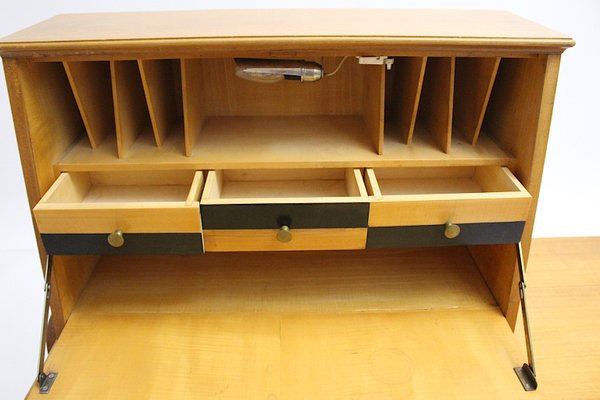 Mid-Century Modern Writing Desk in Wood, 1950s-NB-956201