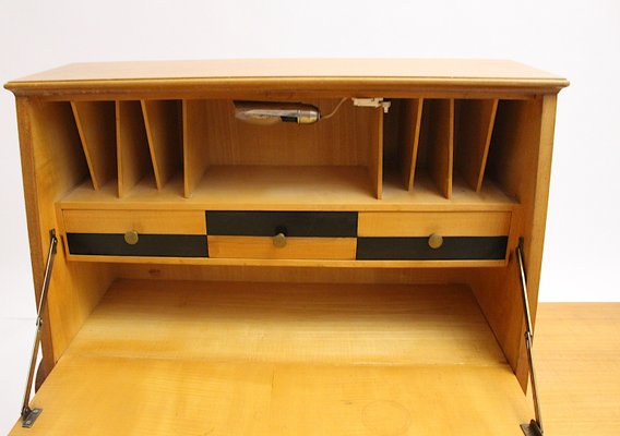 Mid-Century Modern Writing Desk in Wood, 1950s-NB-956201