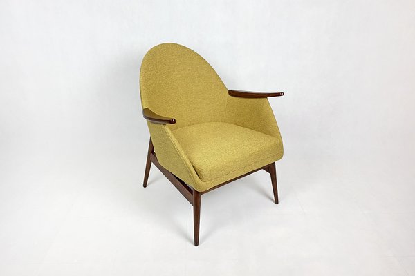 Mid-Century Modern Yellow Armchair, 1960s-HDN-1794854