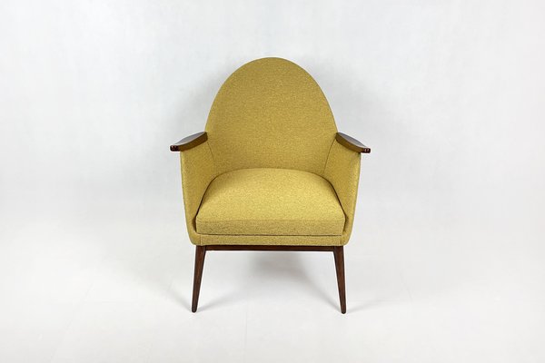 Mid-Century Modern Yellow Armchair, 1960s-HDN-1794854