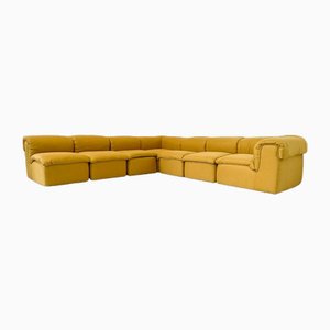 Mid-Century Modern Yellow Modular Sofa, 1960s, Set of 7-FGA-1723796