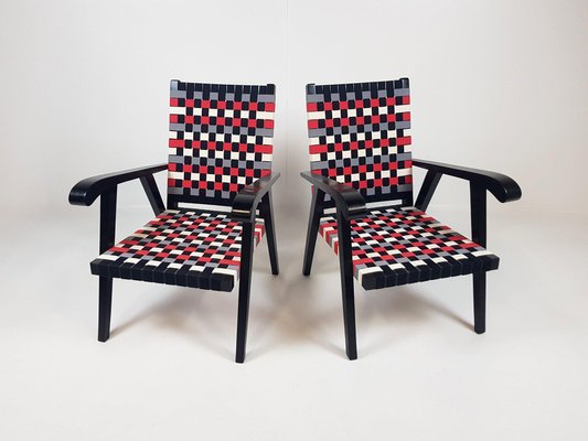 Mid-Century Modernist Armchairs, 1950s, Set of 2-TZ-1335722