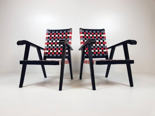 Mid-Century Modernist Armchairs, 1950s, Set of 2-TZ-1335722