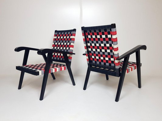 Mid-Century Modernist Armchairs, 1950s, Set of 2-TZ-1335722