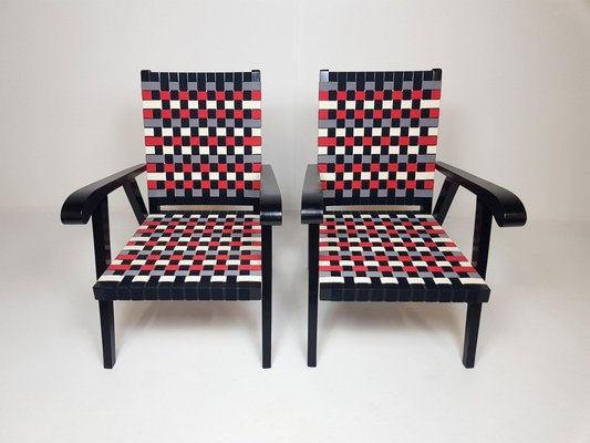 Mid-Century Modernist Armchairs, 1950s, Set of 2-TZ-1335722