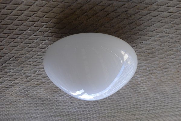 Mid-Century Modernist Porcelain 9611 Ceiling Lamp by Wilhelm Wagenfeld for Lindner-VRE-588501