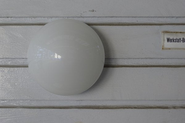 Mid-Century Modernist Porcelain 9611 Ceiling Lamp by Wilhelm Wagenfeld for Lindner-VRE-588501