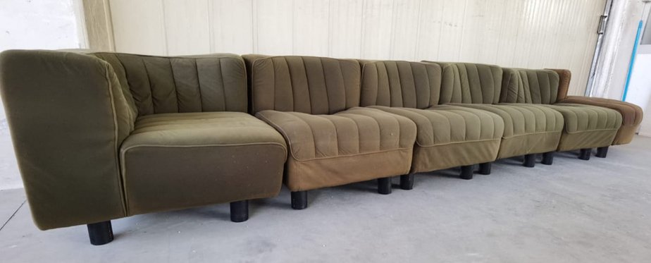 Mid-Century Modular Sofa Novemila 9000 by Tito Agnoli for Arflex, Italy, 1969, Set of 7-PUG-1320782