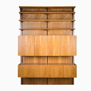 Mid-Century Modular Wall Shelving System in Walnut from Sparrings, 1960s-ZZH-1389918