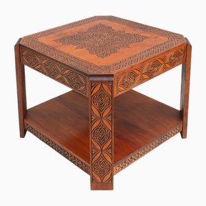 Mid-Century Moroccan Hand Decorated Coffee Table, 1950s-JUA-1802832