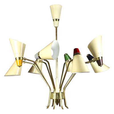 Mid-Century Multi-Color Flexible Chandelier from Stilnovo, 1958-MBH-1031614