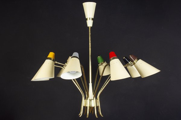 Mid-Century Multi-Color Flexible Chandelier from Stilnovo, 1958-MBH-1031614