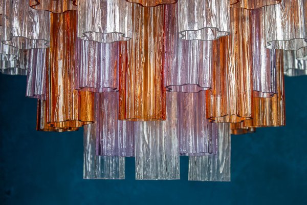 Mid-Century Multicolored Murano Glass Tronchi Chandelier-MBH-1260373