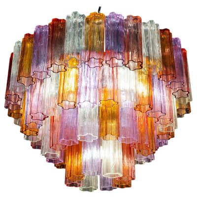 Mid-Century Multicolored Murano Glass Tronchi Chandelier, 1970s-MBH-1418452